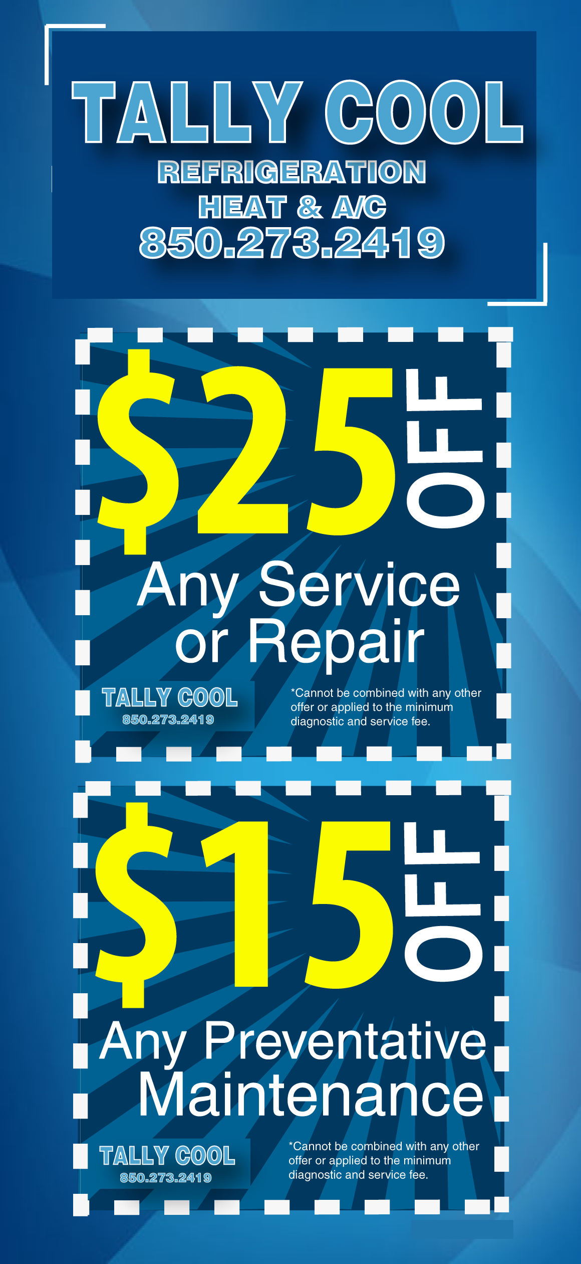 TALLYCOOL coupon 25 off service